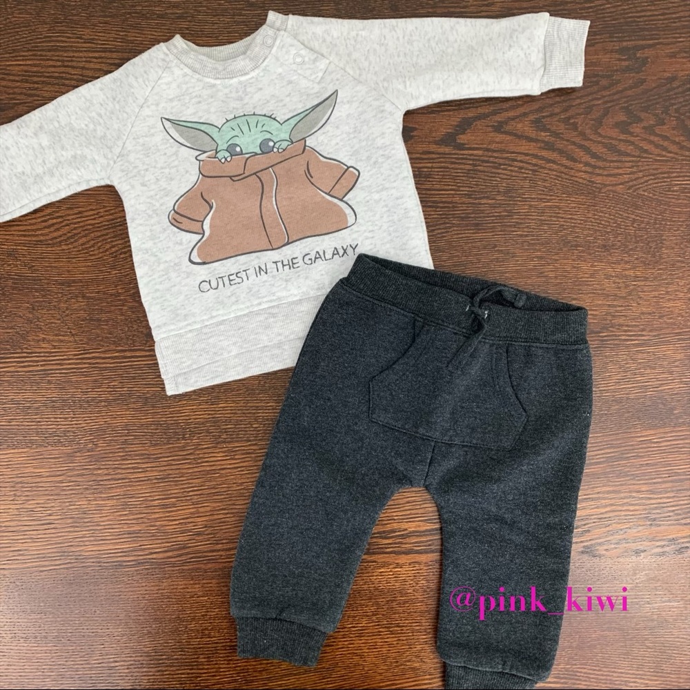 🆑 Star Wars Baby Boys The Child 2 Piece Set
